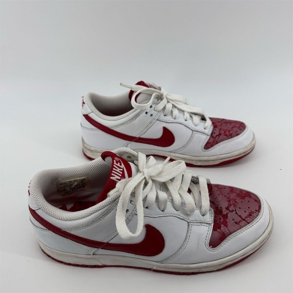 Nike Dunk Low Rose Women's Sneakers White Varsity Red Size 7 - Picture 1 of 7
